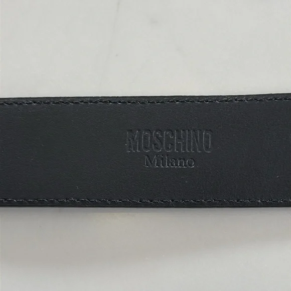 Moschino Black & Gold Belt 39” - Picture 4 of 5